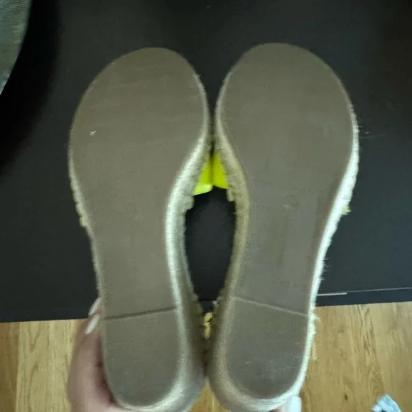 Marc Fisher Studded Neon Wedge Espadrilles - Picture 6 of 6